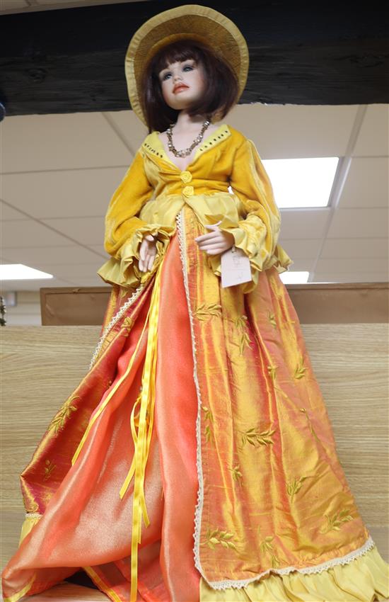 An L. E. Brigitte von Messnel Ltd, edition porcelain doll in Victorian costume